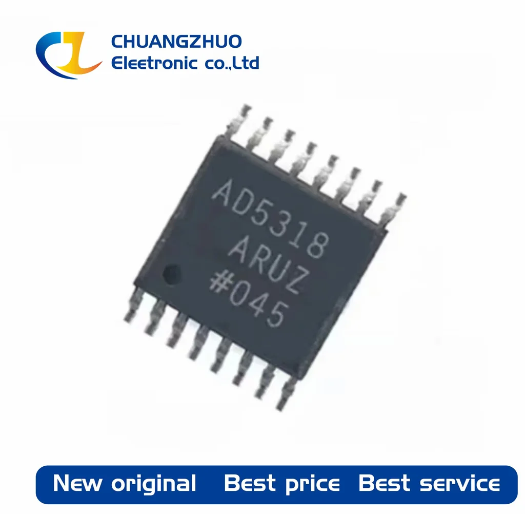 

1Pcs New original AD5318ARUZ-REEL7 AD5318ARUZ AD5318 9us 10 2.5V~5.5V TSSOP-16 Digital To Analog Converters