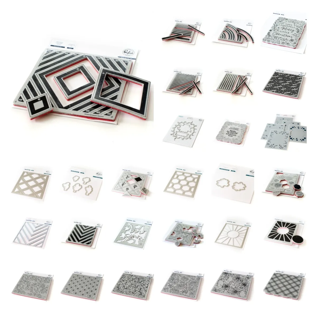 

2023 New Abstract Cube Folk Christmas Nested Chevron Metal Cut Dies Stamps Stencil for Scrapbook Diary Diy Card Decoration Mold