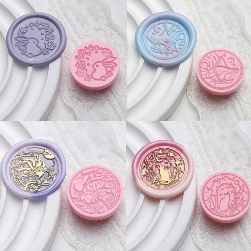 

Plastics Seal Wax Stamps Head For DIY Sealling Wax Stamp Scrapbooking Envelope Invitation Gifts Crafts Decoration