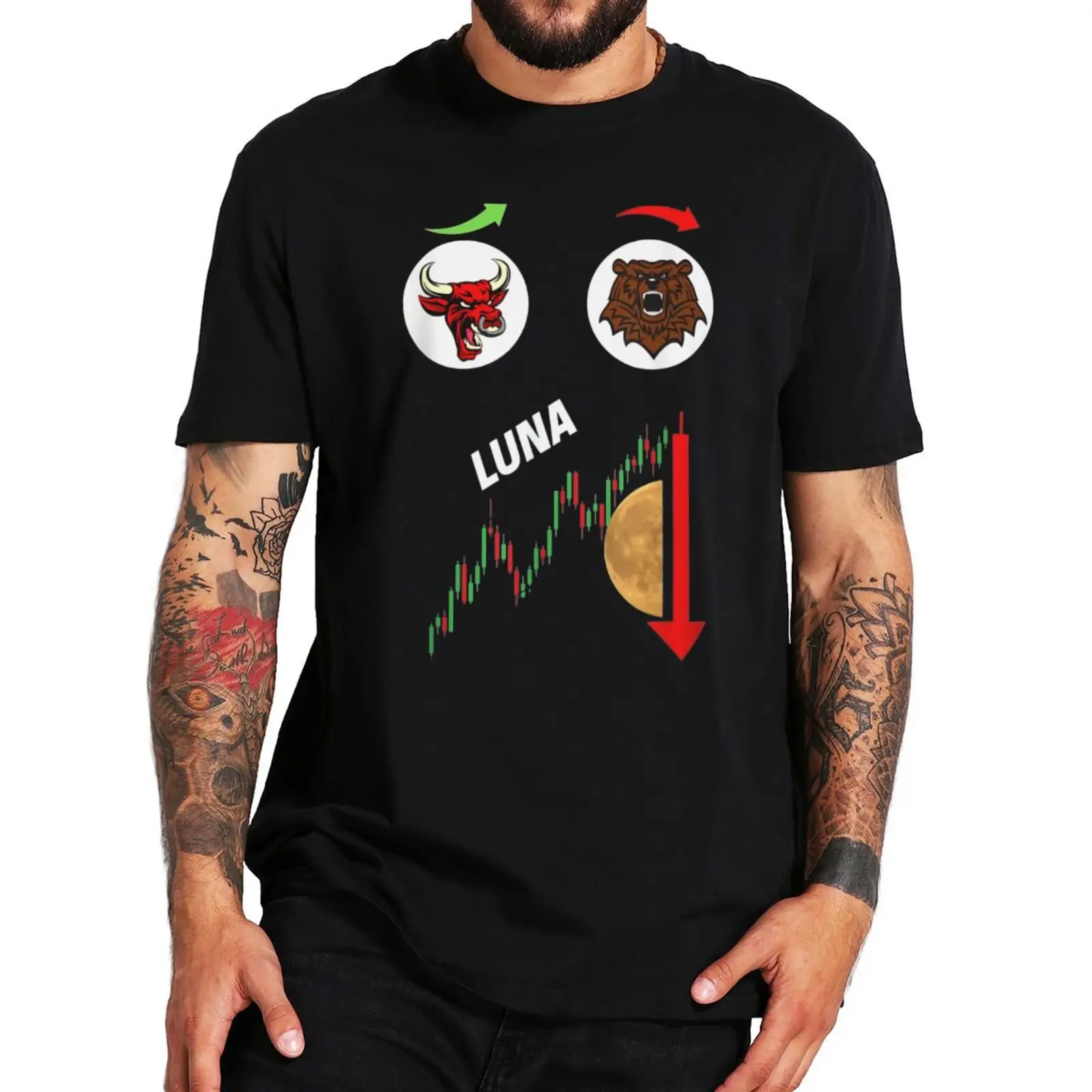 

Luna Crypto Crash Trading T Shirt Market Sentiment Cryptourrency BTC 2022 T-Shirt 100% Cotton Novelty Gift For Investors