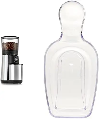 

Conical Burr Coffee Grinder & Good Grips POP Container Coffee Scoop, Clear