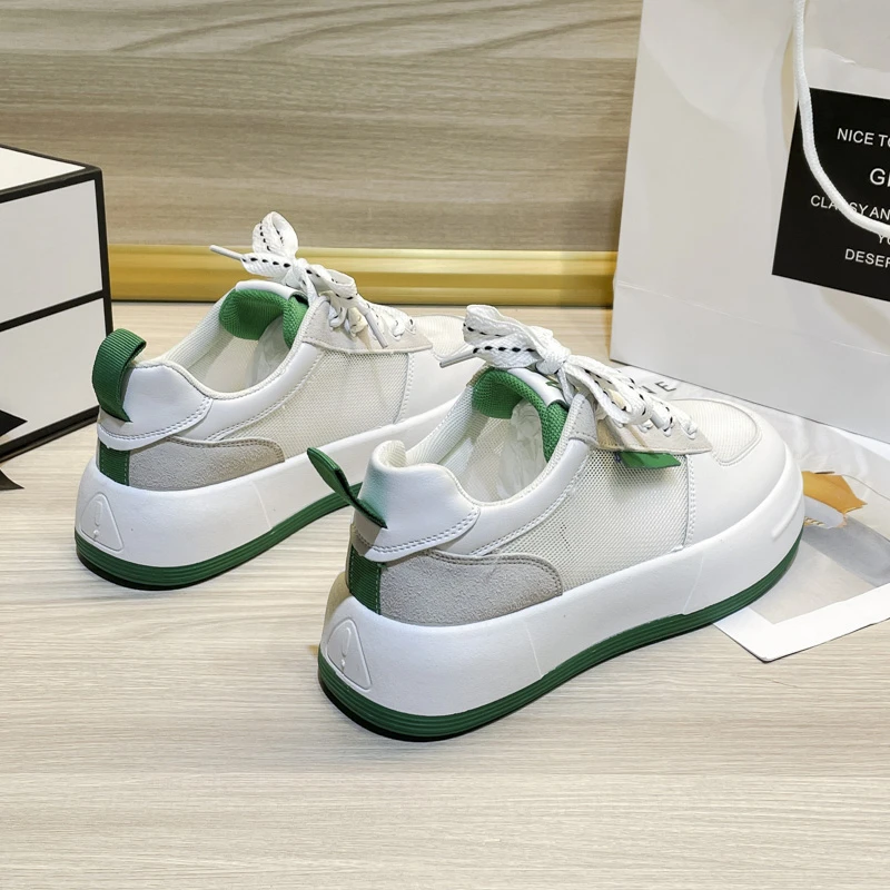 

Summer Vulcanized Shoes Thick Sole Mesh Breathable Casual Shoes Original Design Women's Sneakers