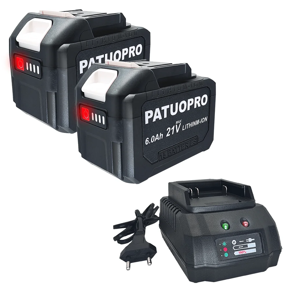 

PATUOPRO Литиевая аккумуляторная батарея 18-21В 2.0/4.0/6.0/8.0Ah для Makita