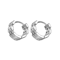 jewelry personality retro simple versatile circle stainless steel stud earrings to send girlfriend