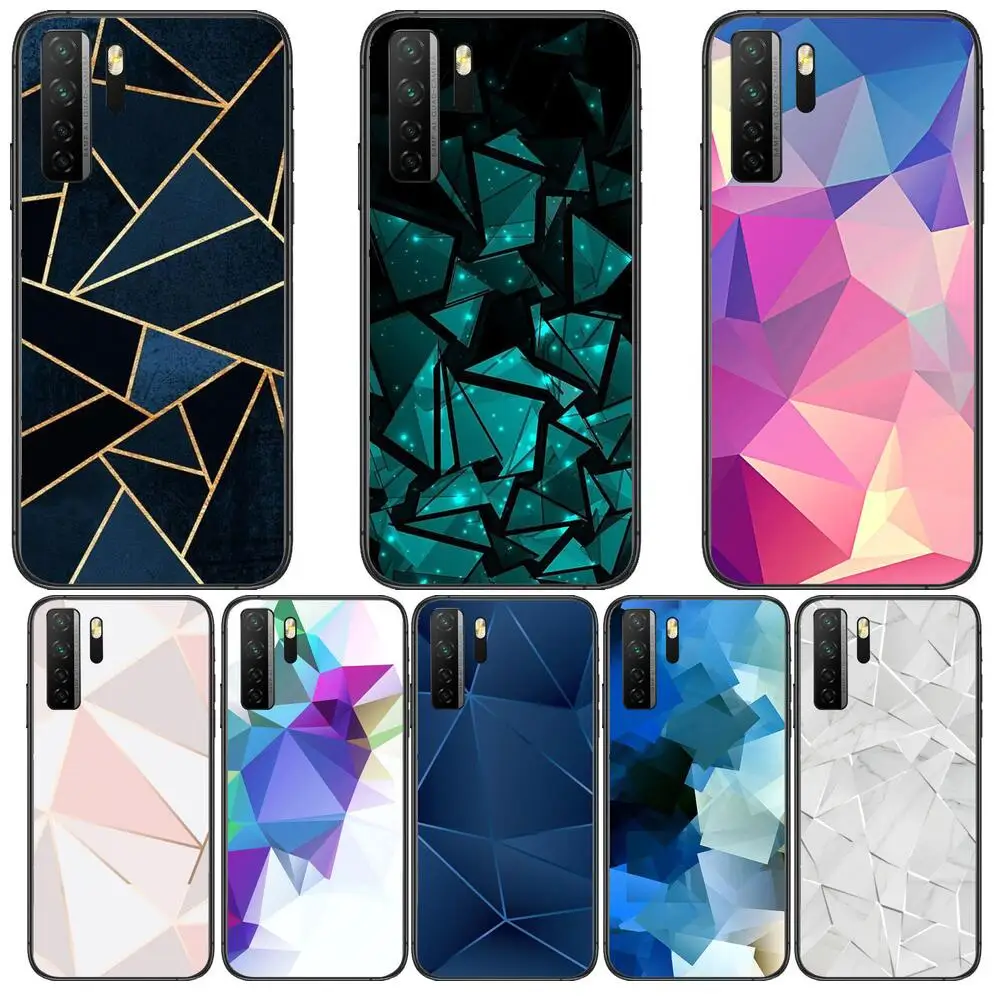 

HD-Marble Geometric Figure Black Soft Cover The Pooh For Huawei Nova 8 7 6 SE 5T 7i 5i 5Z 5 4 4E 3 3i 3E 2i Pro Phone Case cases