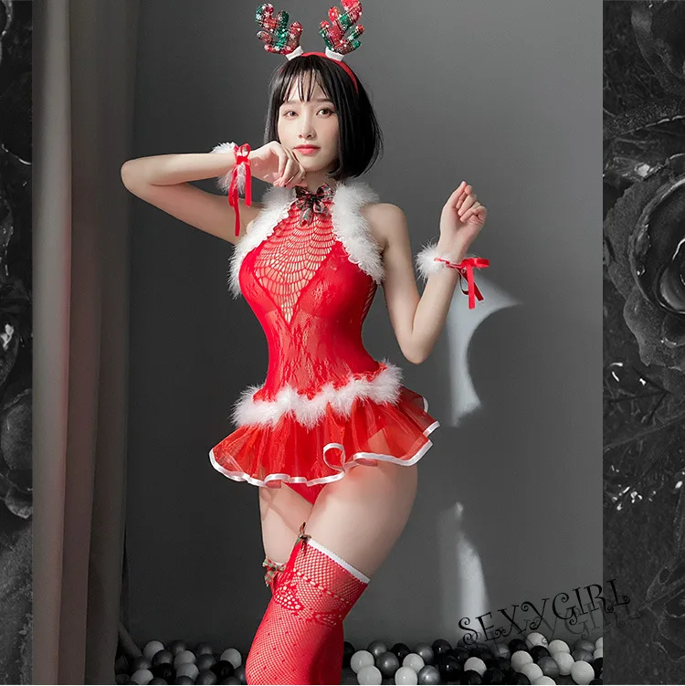

Christmas Gift Uniform Temptation Sexy One-piece Netsuit Women's Erotic Lingerie Gift for Girlfriend 18+ Lenceria