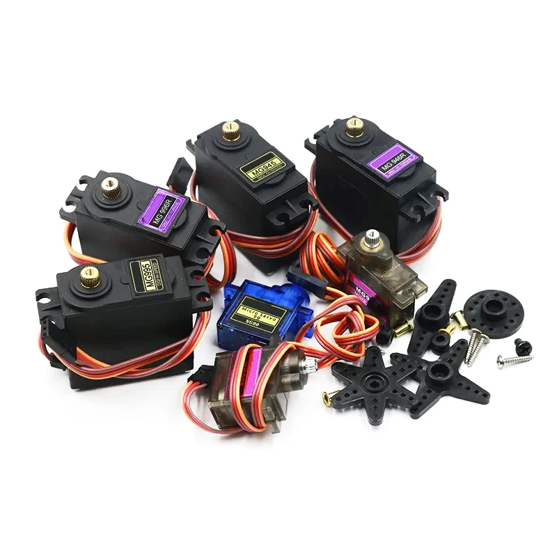 Сервопривод SG90 MG90S MG945 MG946 MG995 MG996, металлическая Шестерня для модели вертолета, лодки для Arduino UNO DIY MG946R MG996R