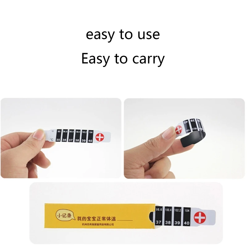 Полоски термометра на лбу индикатор температуры детские датчики тестирование