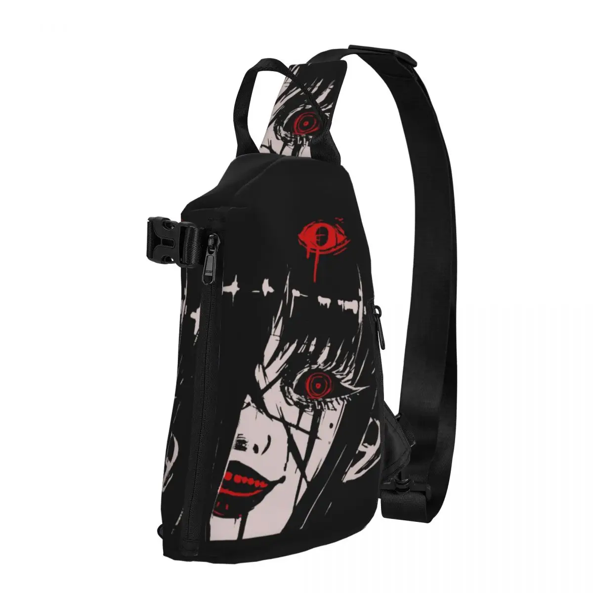 Нагрудные сумки Junji Ito, женская сумка Tomie с графическим дизайном, забавная маленькая сумка для телефона, спортивные мотоциклетные сумки-слинги