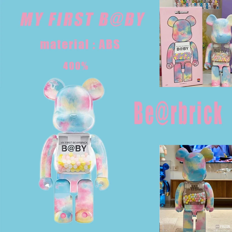 

Рождественский подарок 28 см Bearbrick 400% Kawaii Be @ rbrick медведь кирпичный Декор модная Аниме Фигурка гостиная модель Украшение куклы игрушки