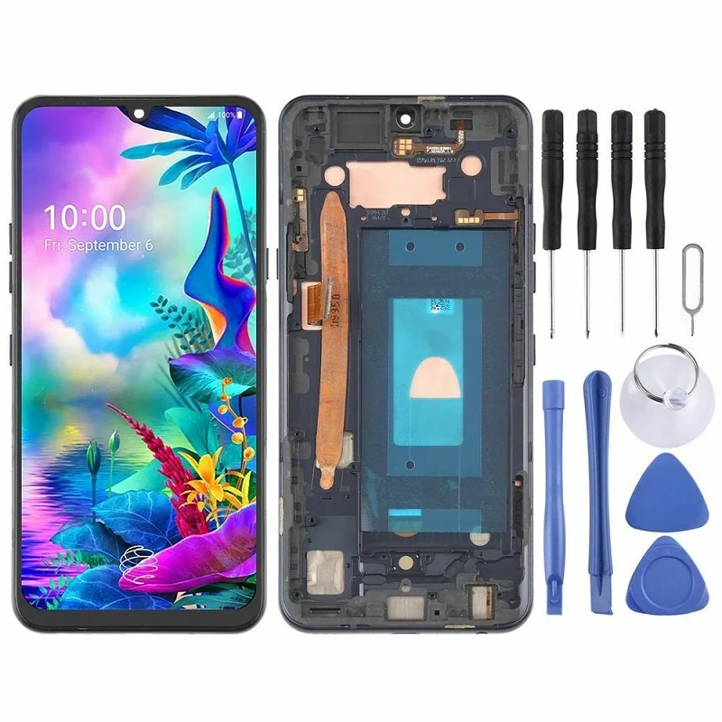 

For LG G8X ThinQ V50s LCD Display Touch Panel Screen Digitizer Assembly Replacement with Frame Lmg850emw