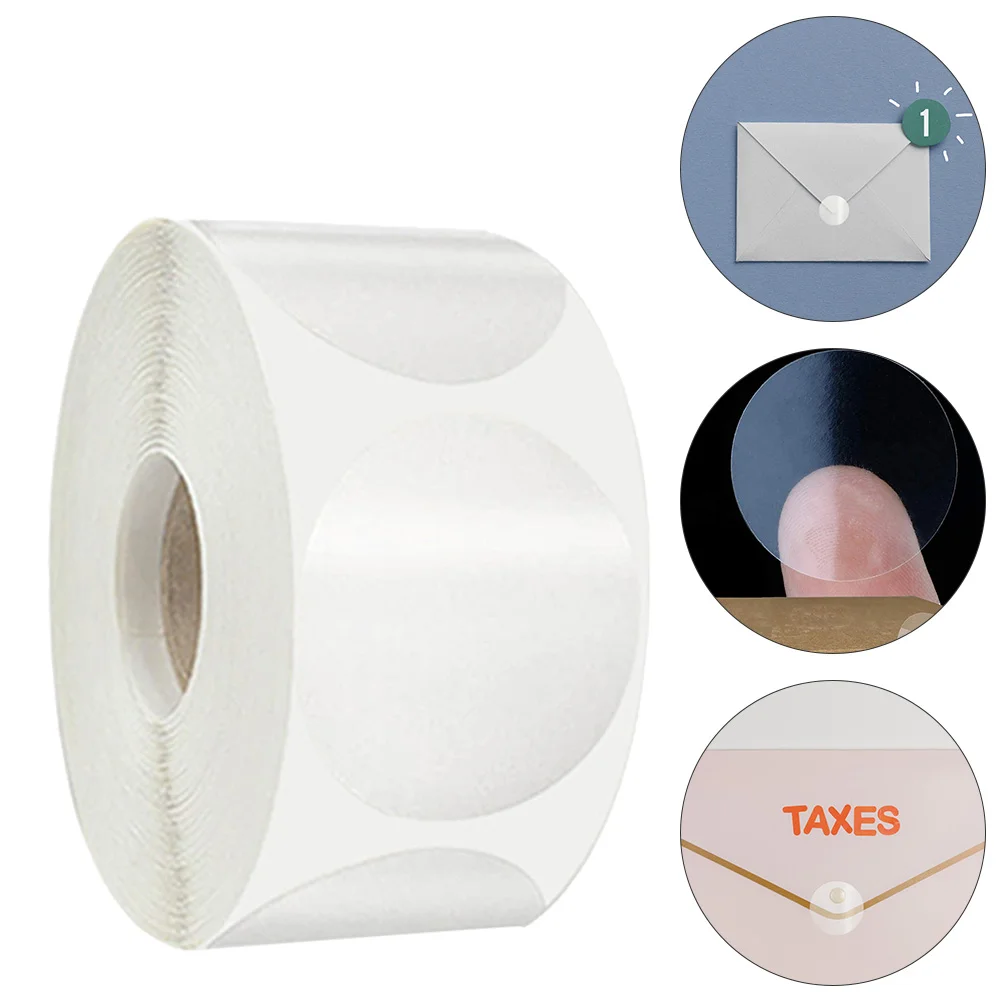 

2 Rolls Stickers Sealing Envelope Transparent PET Packing Tools Stickers Decorations