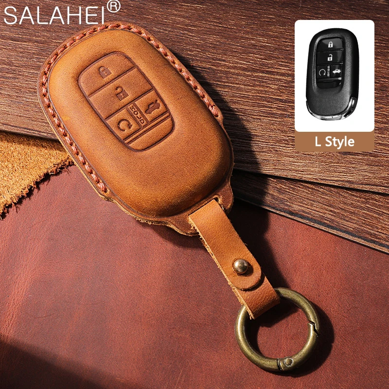 

Car Remote Key Case Cover Shell Holder For Honda Civic 11th Gen Accord Vezel Freed Pilot CRV 2021 2022 Keychain Auto Accessories