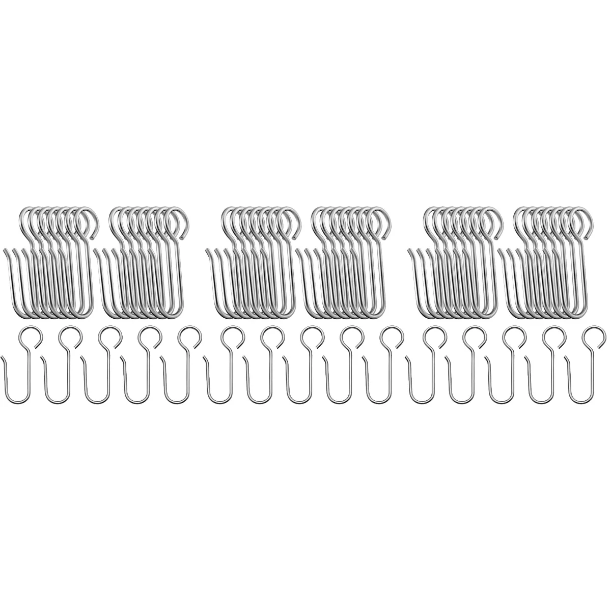 

Curtain Hooks Track Ceiling Hook Metal Wire Steel Stainless Drapeshanger Bathroom S Shaped Drapery Drape Roller
