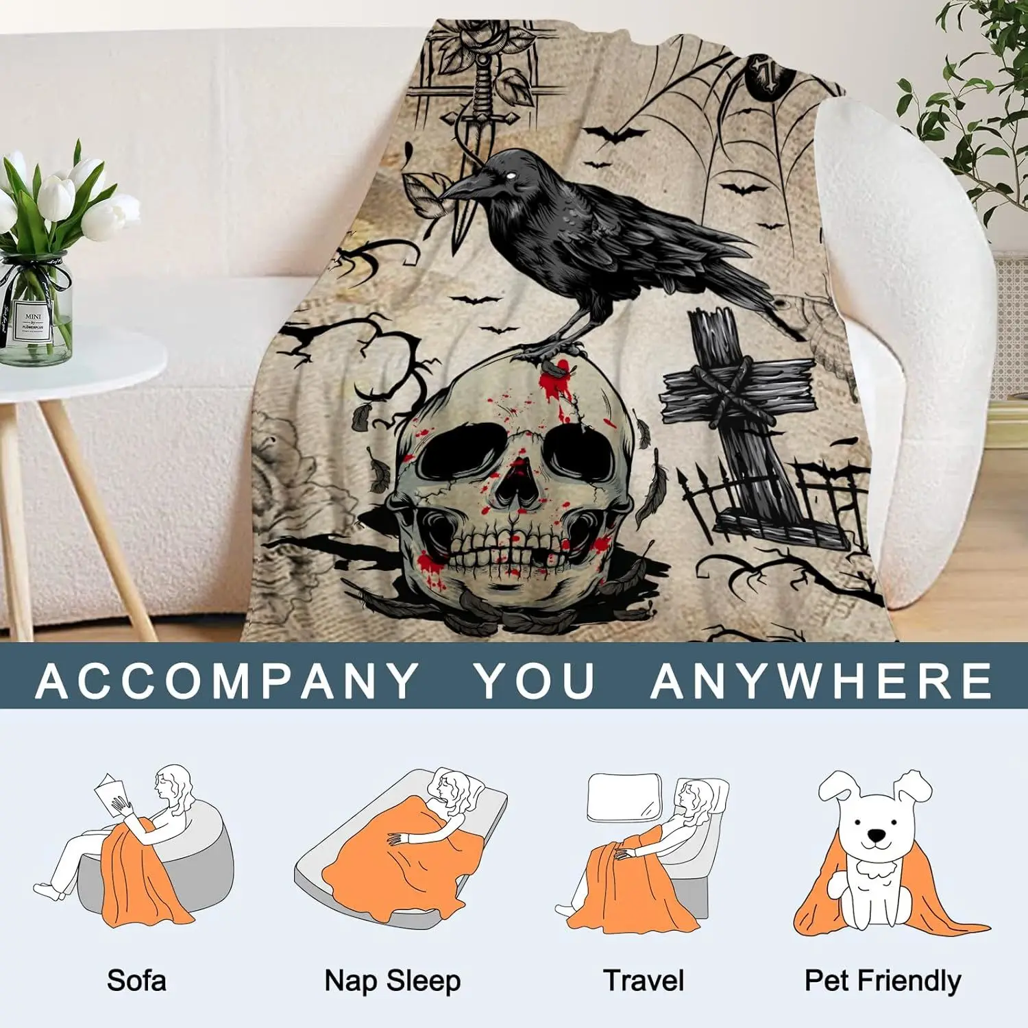 Плед для Хэллоуина в ассортименте