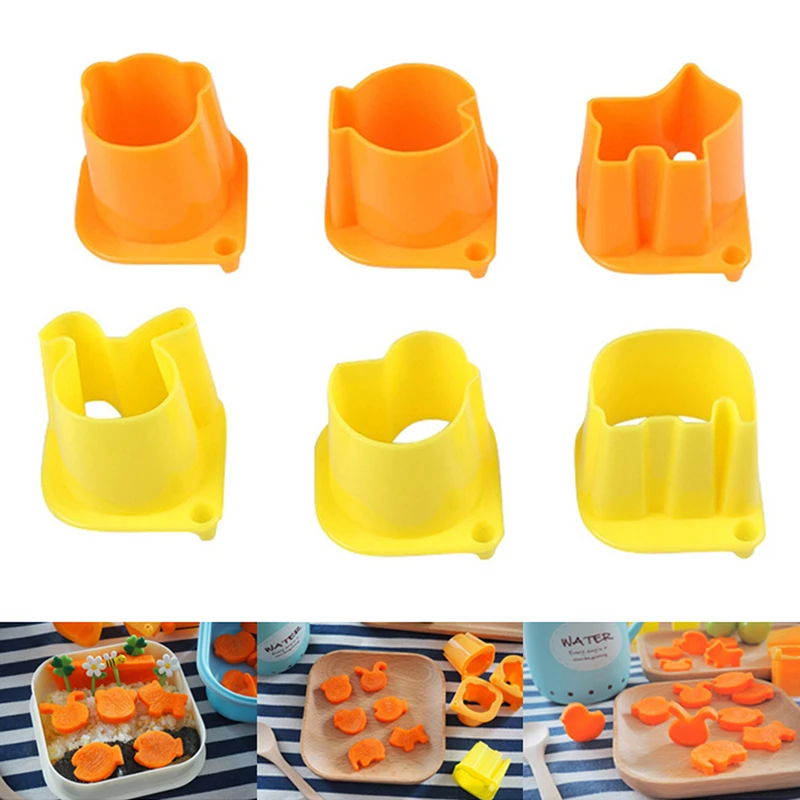 

6Pcs Cookie Mould Cookie Cutters Cartoon Animal Cookies Mold Pastry Biscuit Bread Baking Fondant Chocolate DIY Tool
