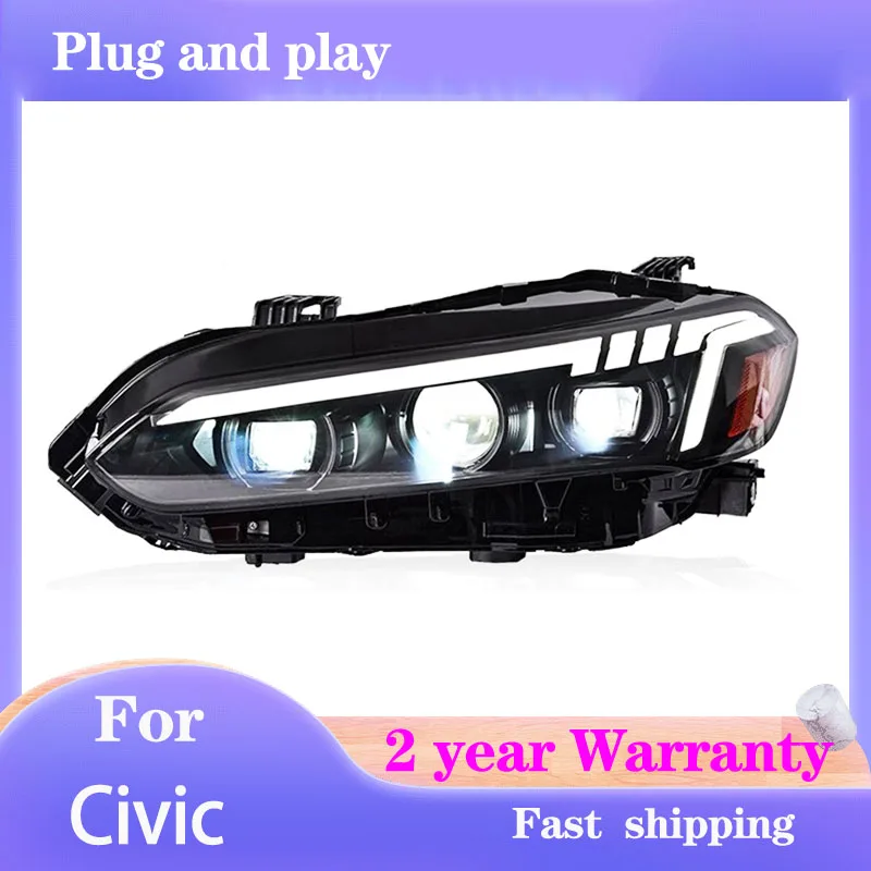 Автомобильный Стайлинг для Honda Civic передняя фара 2022 11th X DRL динамический сигнал