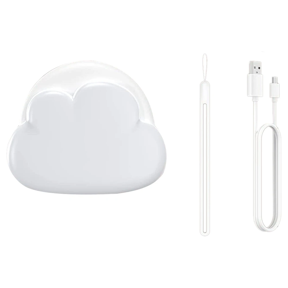 

Rechargeable Baby Night Light, Cloud LED Child Night Light with 4 Intensities and Silicone Lanyard