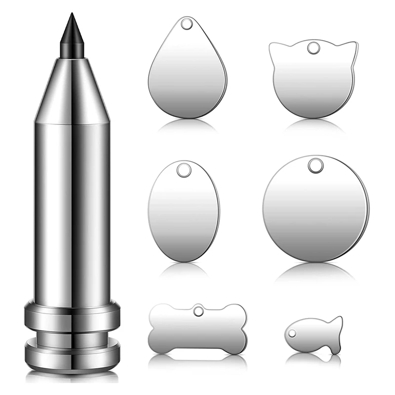 

Engraving Tip Etching Tool Engraving Tool With 6 Pcs Assorted Metal Stamping Blanks Compatible With Explore, Air, Air 2