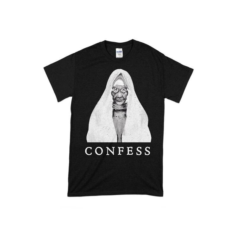 Футболка унисекс с принтом ужасов 100% хлопок круглым вырезом