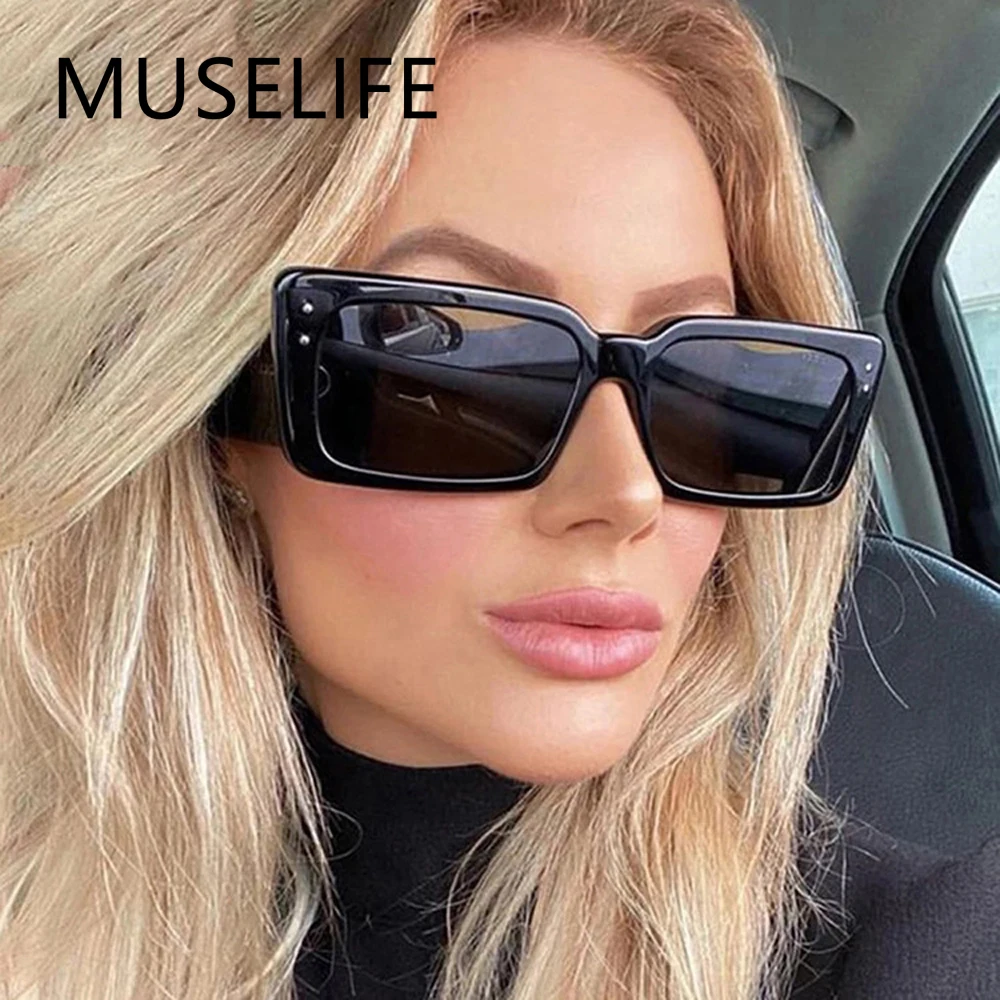 

Fashion Rectangle Women Sunglasses Trendy Shades For Ladies Square Sun Glasses Female UV400 2022 New Style