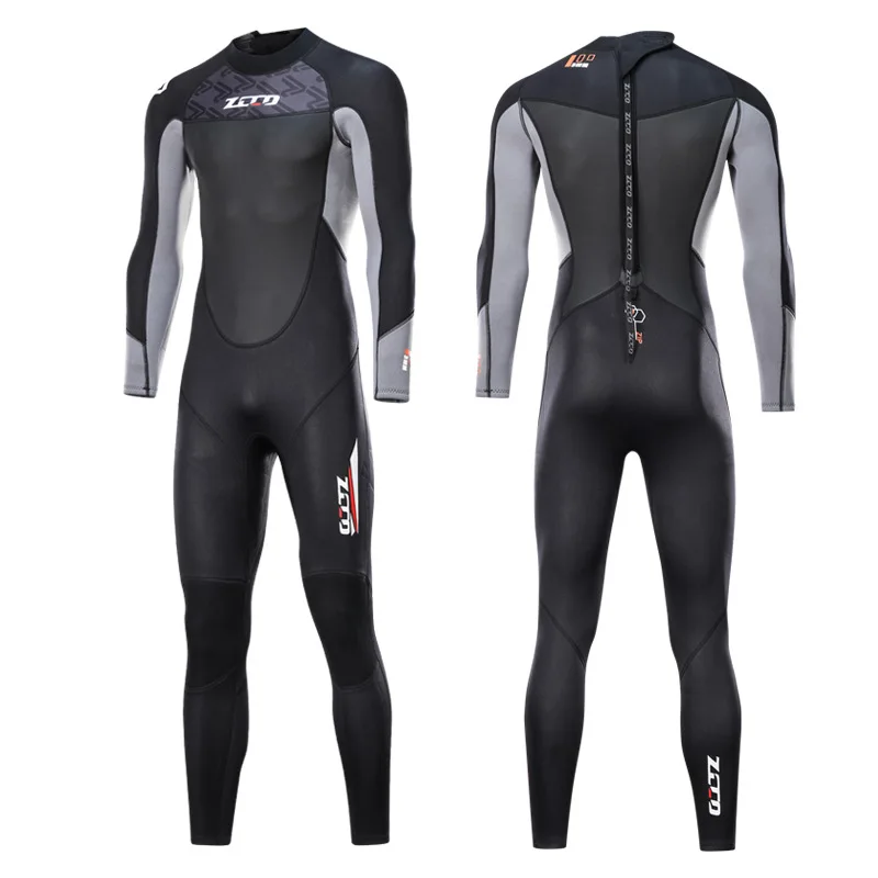 ZCCO 3MM Neoprene Wetsuit Men Women Scuba Deep Diving Suit Spearfishing Snorkeling Surfing One Piece Set Cold-proof Swimsuit