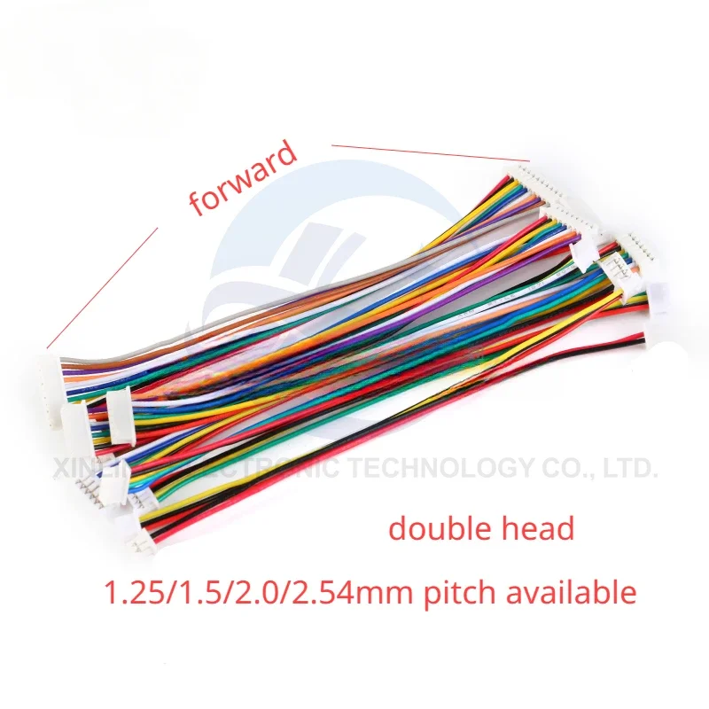 Разъемы JST/ZH/PH/XH 1.25/1.5/2.0/2.54 мм 2-12 контактов с проводом 100/200/300 мм