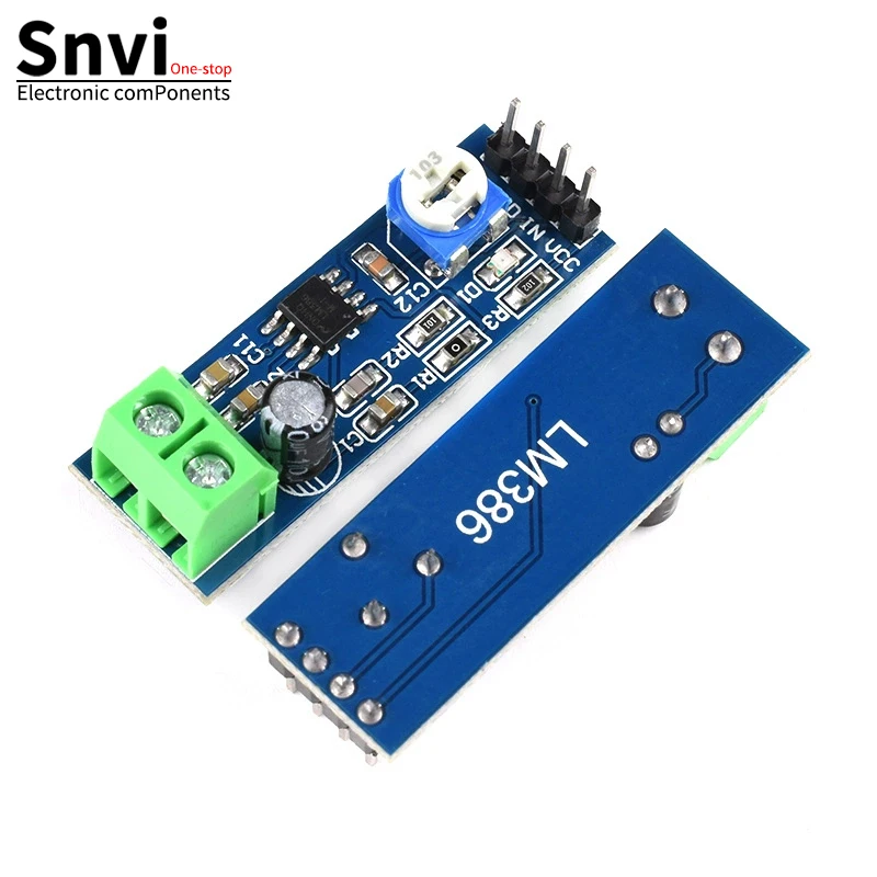 Snvi LM386 модуль усилителя мощности звука плата с усилением 200 раз моноусилитель