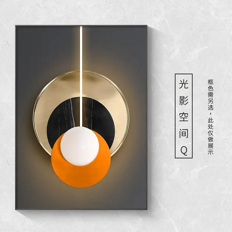 Дорожная декоративная картина в скандинавском стиле Акула Электрический