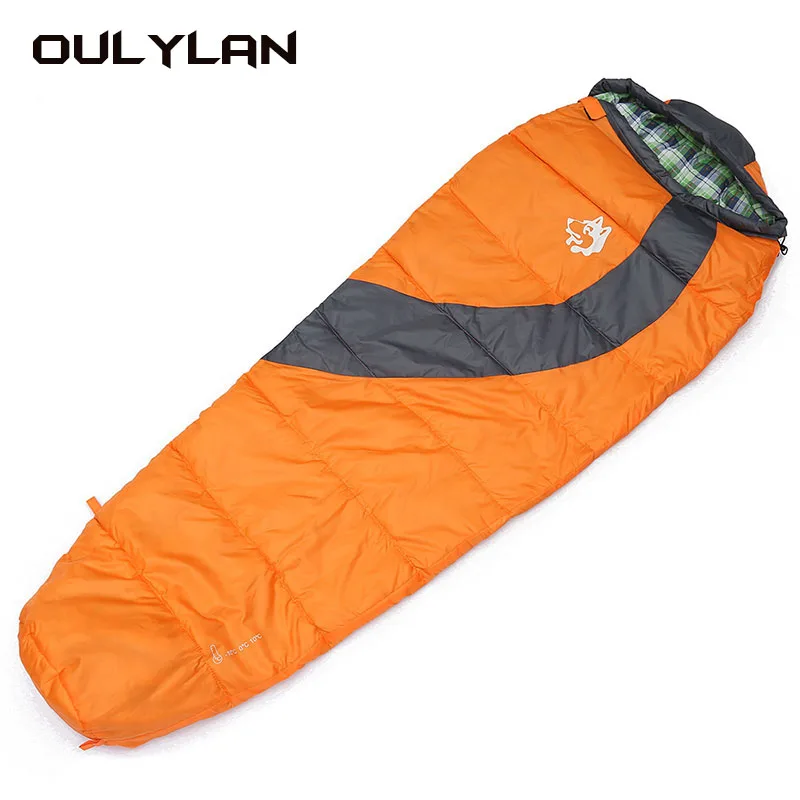 

OULYLAN Mummy Style Outdoor Camping Sleeping Bag Thickened Warm Travel Camping Sleeping Bag