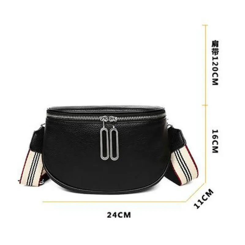 New Luxury Genuine Leather Women's Bag Top Layer Cowhide Saddle Bag Fashion Casual High-quality Ladies Shoulder Messenger Bags
