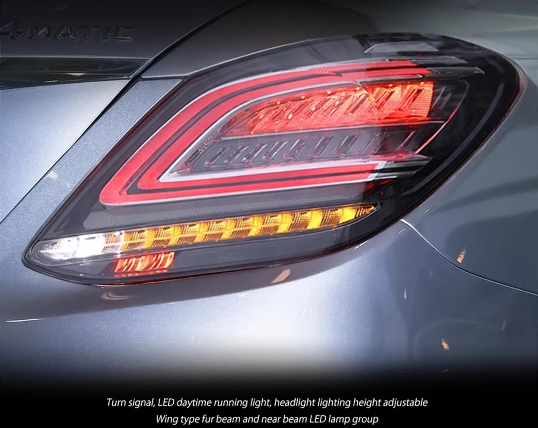 Автомобильный светодиодный задний фонарь для Mercedes Benz C-Class W205 14-20 стоп-сигнал