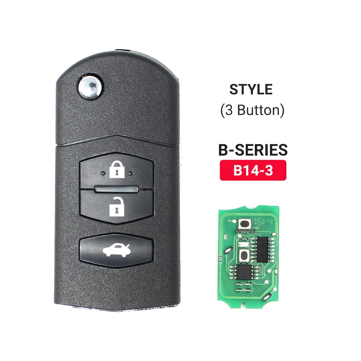 

5Pcs KEYDIY B14-3 Universal 3 Button B-Series KD Remote Control Car Key for KD900 KD900+ URG200 KD-X2 for Mazda Style