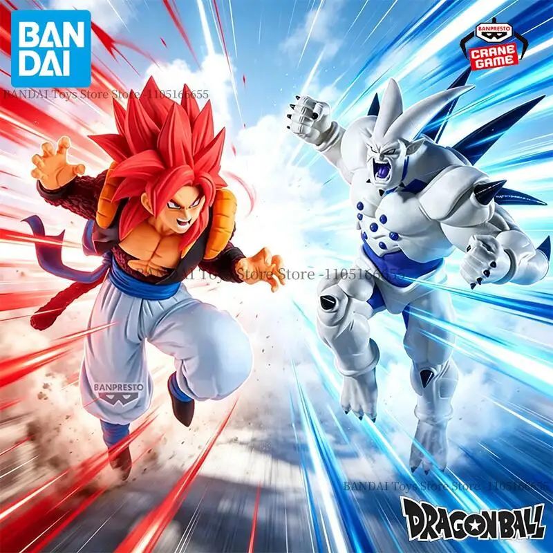 Фото Оригинальный набор фигурок Bandai Banpresto Dragon Ball GT Super Saiyan 4: Гогета против Омега Шенрон, аниме-фигурки, коллекционные игрушки №1