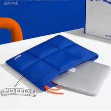 클라인 블루 스페이스 코튼 노트북 가방, 크로스 바디 스트랩, 맥북, 아이패드, 델, HP 노트북 가방, 부드럽고 넓은 충격 방지, 13,16 인치