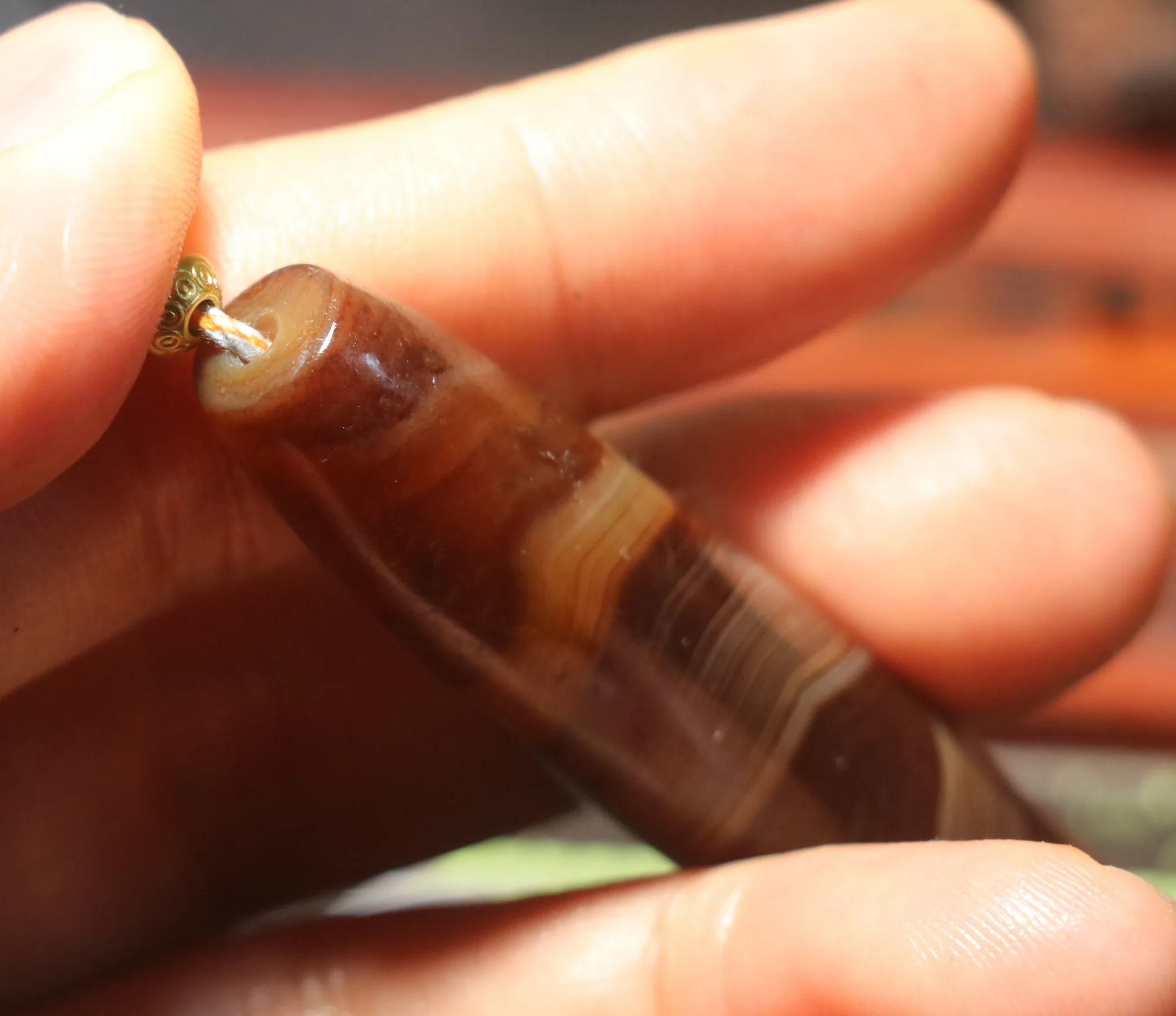 Энергетический Тибетский Старый Агат естественные насыщенные линии шелкопряда