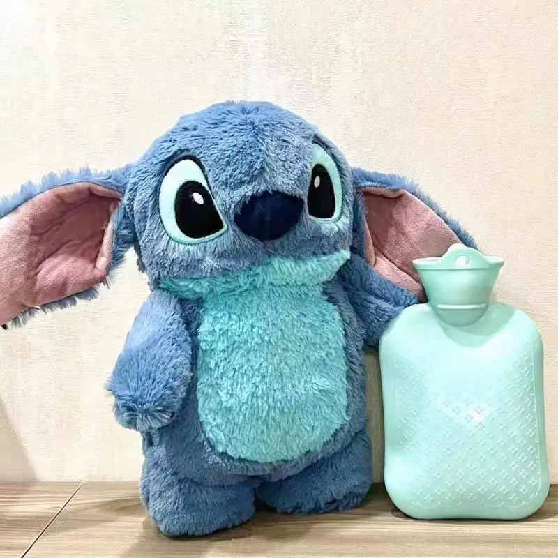 

Disney Anime Hobby Stitch Winter Extra Large Plush Hot Water Bottle Women's Home Hand Warmer Water Filling Xmas Girl Gifts