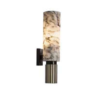 Modern Chinese Art Spanish Marble Column Wall Lamp
