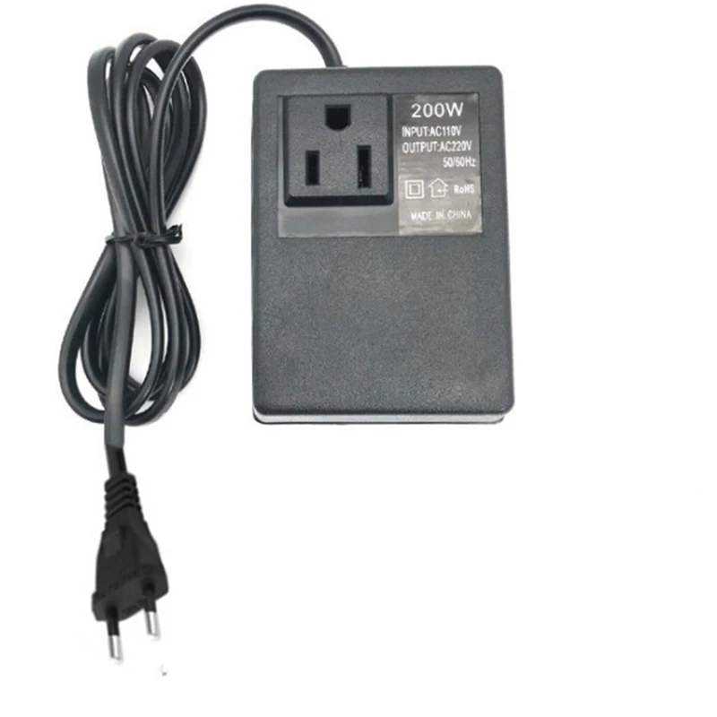 

Преобразователь напряжения 200 Вт, 110 В в 220 В, трансформатор, понижающий трансформатор, преобразователь напряжения, дорожный адаптер, инверто...