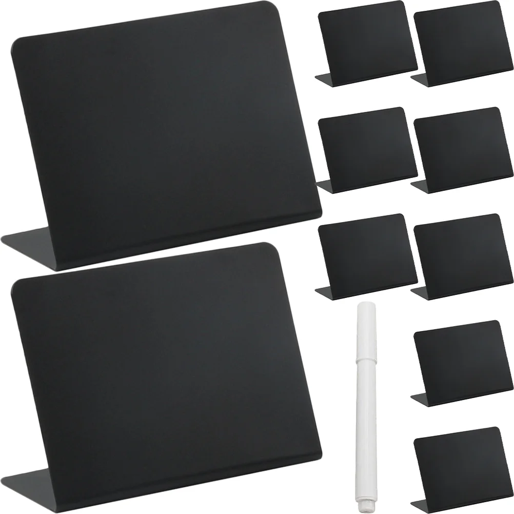 

Rewritable Small Blackboard Display Chalkboards Message Mini Sign Erasable Food Signs Vintage Wedding Decor