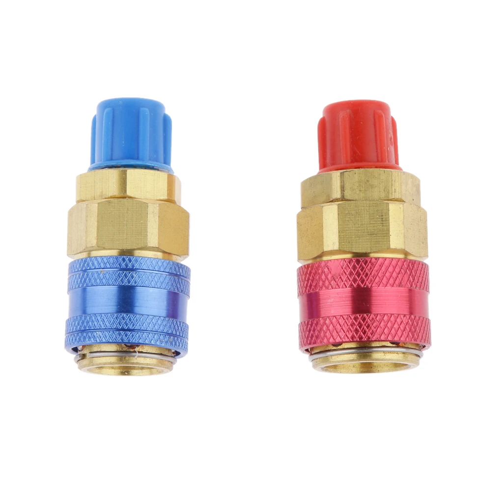 

Quick coupler auto low and high side power adapter air conditioner