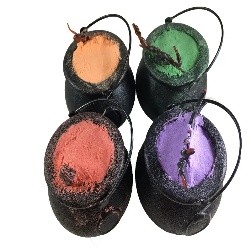 

Bath Bombs Gift Set Witches Brew Cauldrons Fizzy and Bubble 7 oz/each Bath Bombs with Surprise Scary Gift Inside ! Gift!