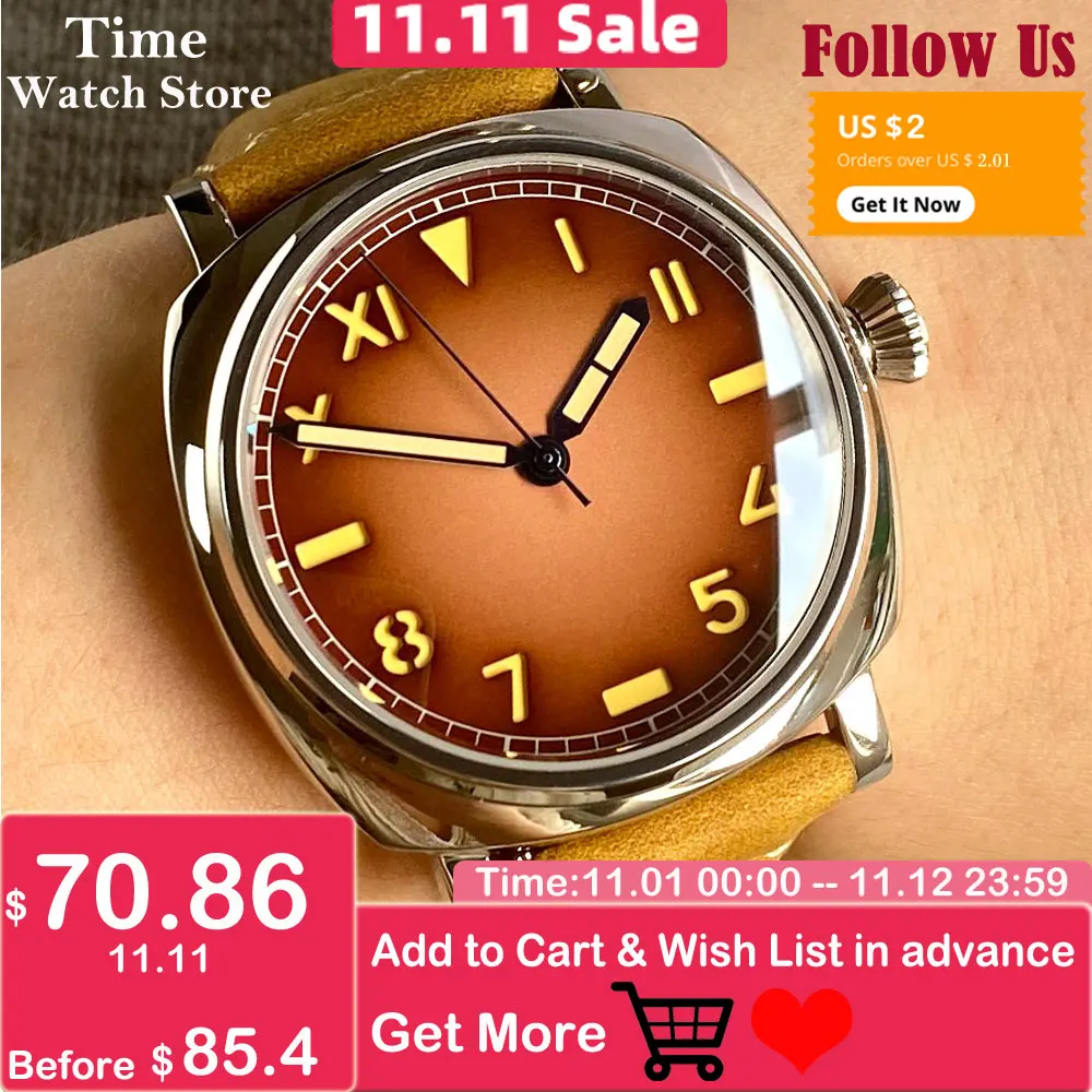 Скидка Часы мужские механические с сапфировым стеклом и AR-покрытием, 200 м