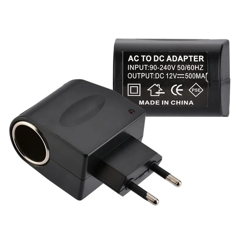 Адаптер для автомобильного прикуривателя AC 220V To DC 12V EU US Plug Converter настенная