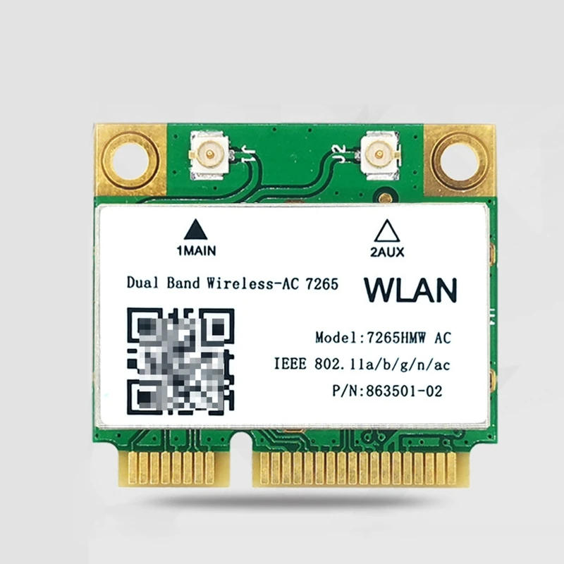 

Двухдиапазонный 8265 для Intel 8265HMW 2,4G/5 ГГц 802.11ac 867 Мбит/с Bluetooth-com 4,2 Встроенный Gigabit MINI PCI-E WIFI беспроводной