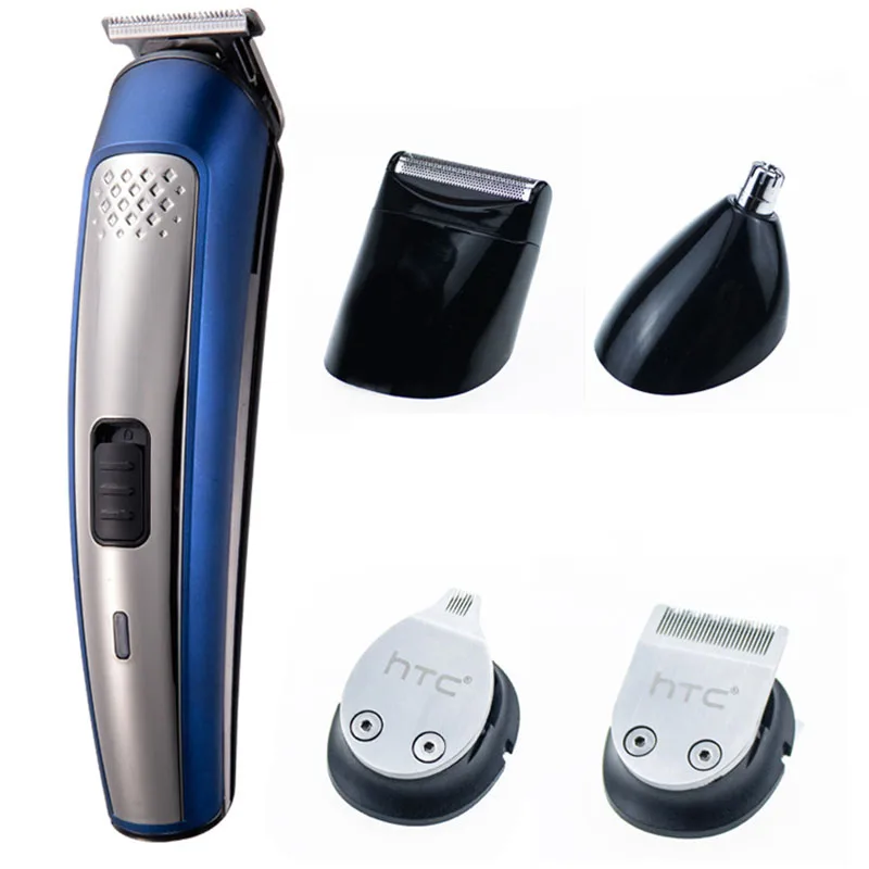 

HTC Professional Digital Hair Trimmer Rechargeable Electric Hair Clipper Men's Cordless Haircut Adjustable Stainless Steel Blade