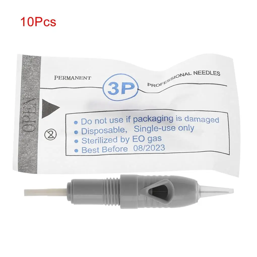 

10Pcs Eyebrow Lip Tattoo Cartridge Rotary Micro-needle Disposable Sterile Needle (3P)