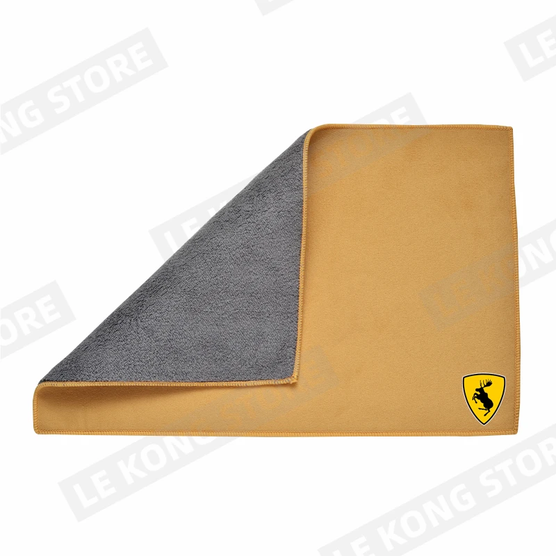 

Автомобильная шутка с логотипом лося, чистящая сушильная ткань, полотенце для мытья автомобиля, мягкие двухслойные тряпки для мытья автомобиля для Volvo XC40 XC60 XC90 XC70 V60 S40