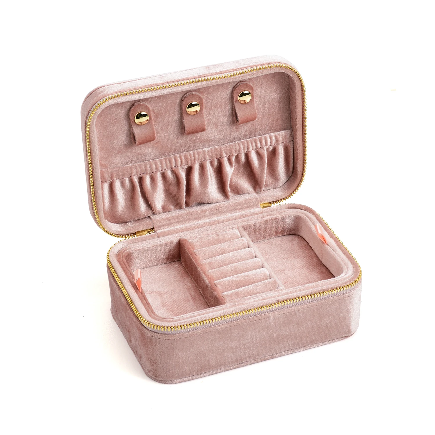 

TAIMY персонализированная бархатная шкатулка для драгоценностей, двухслойный дизайн, большая емкость, дорожное кольцо, ожерелье, серьги, органайзер для ювелирных изделий