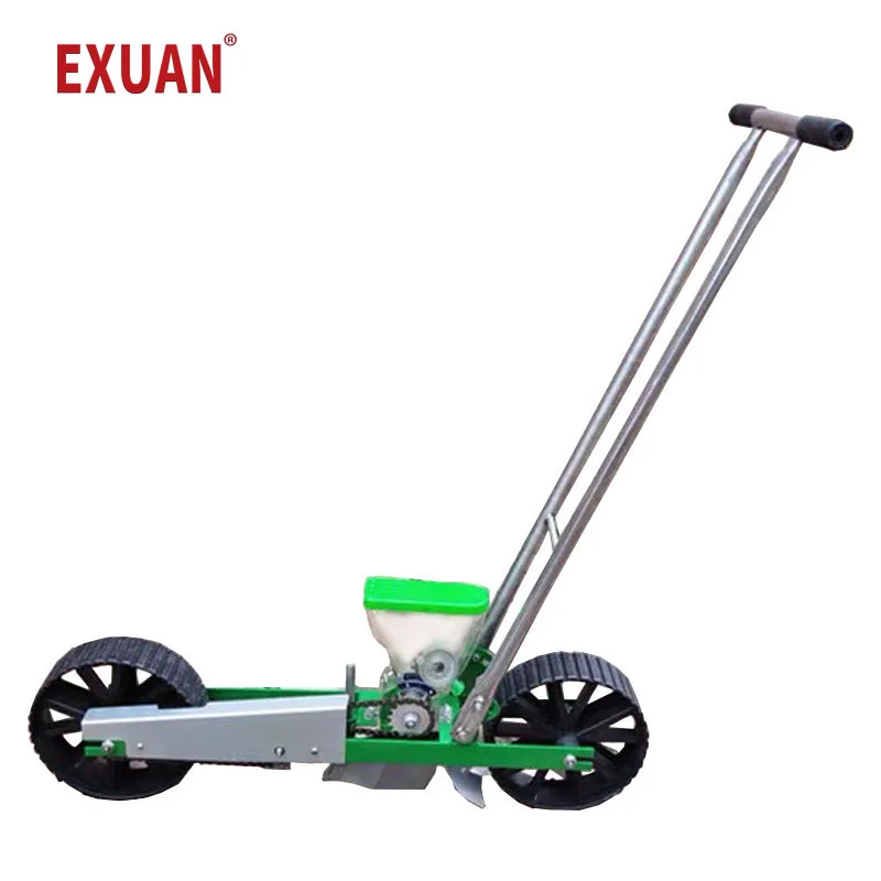 A new multifunctional small single-row farmer hand-push vegetable, grain and other granular seed planter, suitable for 1 row.
